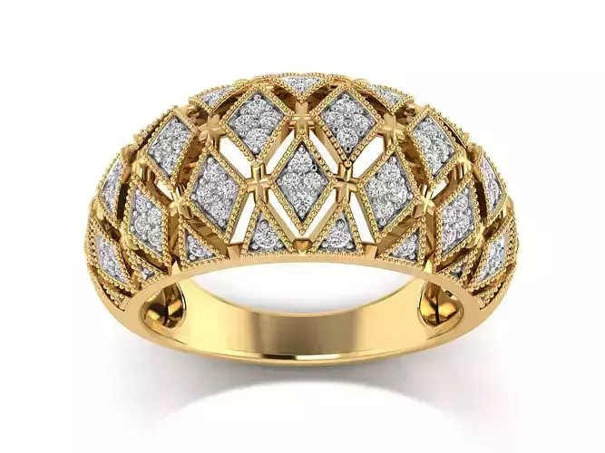 Women Ring  Render 3dm STL OBJ FBX Details 3D print model