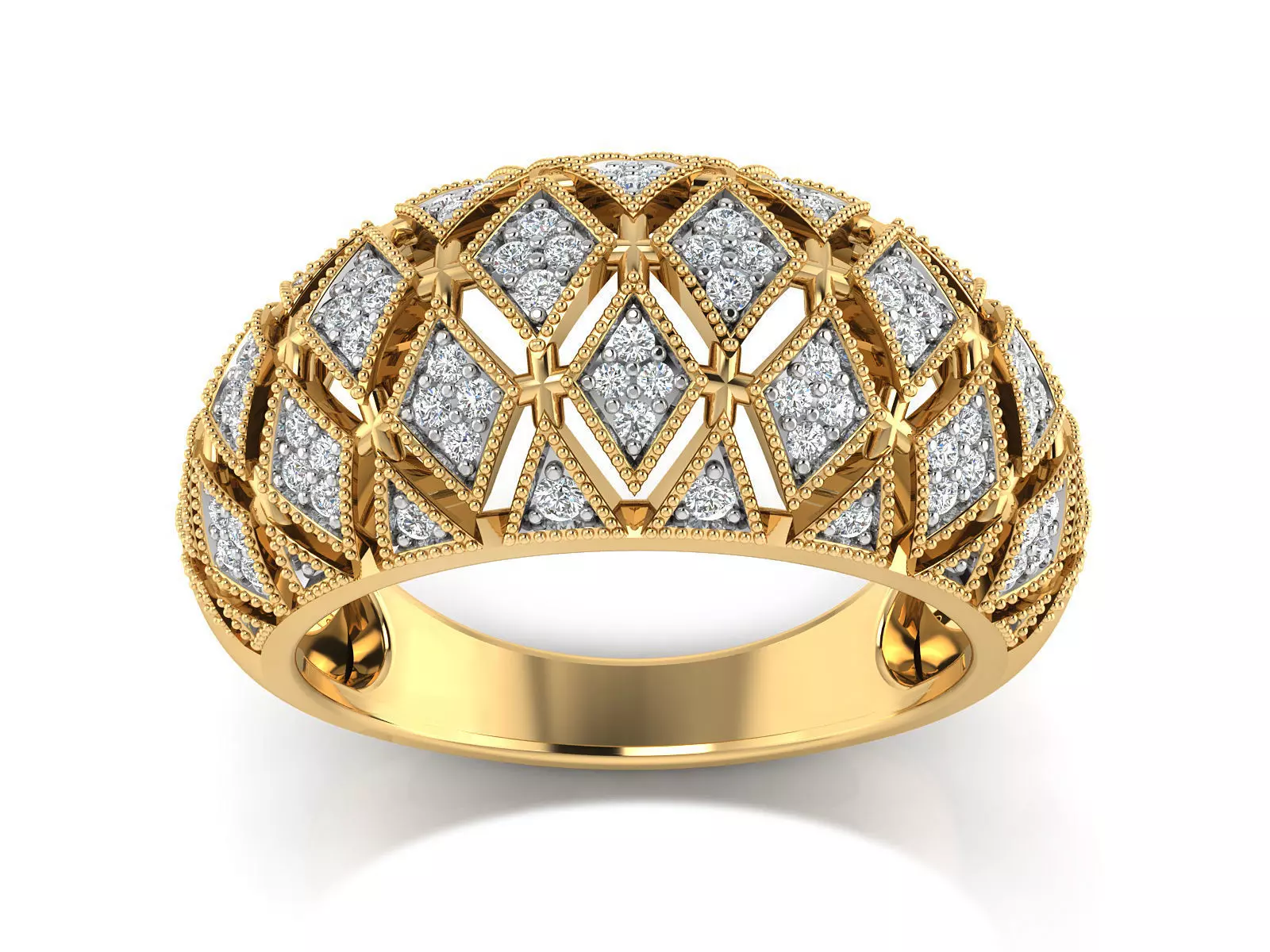 Women Ring  Render 3dm STL OBJ FBX Details 3D print model_0