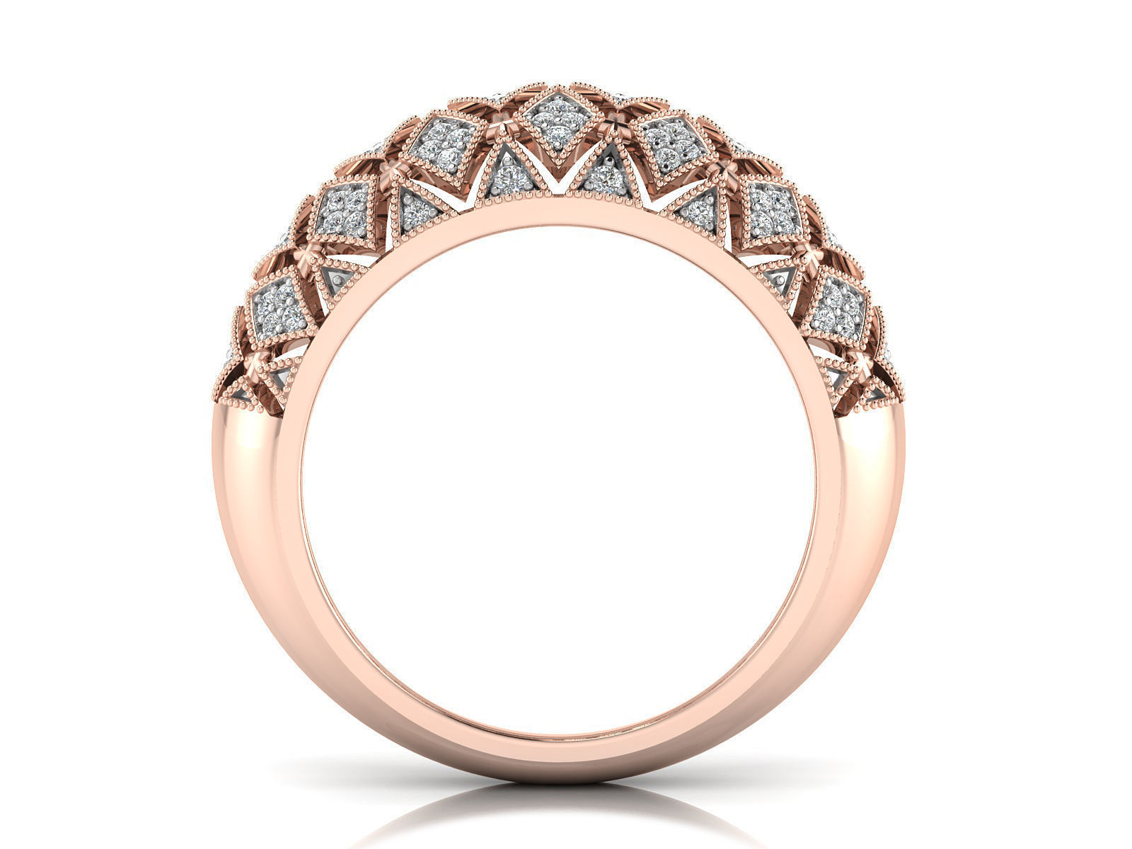 Women Ring  Render 3dm STL OBJ FBX Details 3D print model_4