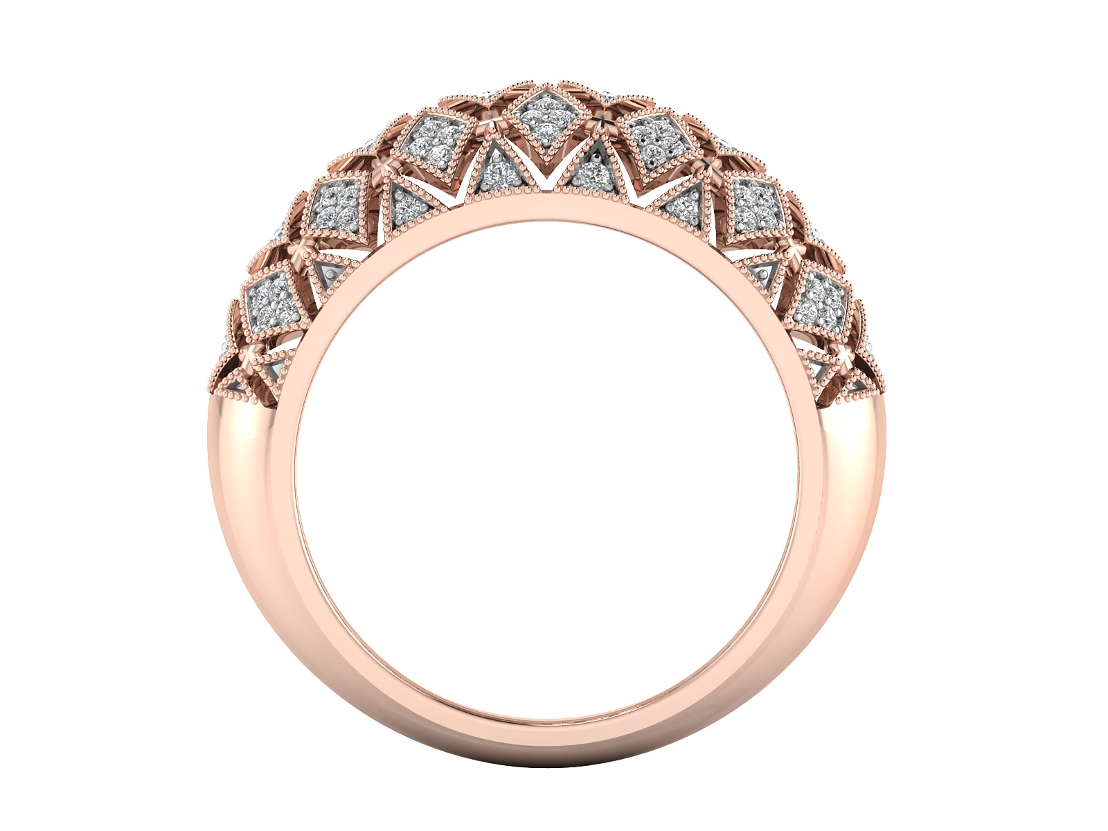 Women Ring  Render 3dm STL OBJ FBX Details 3D print model_5