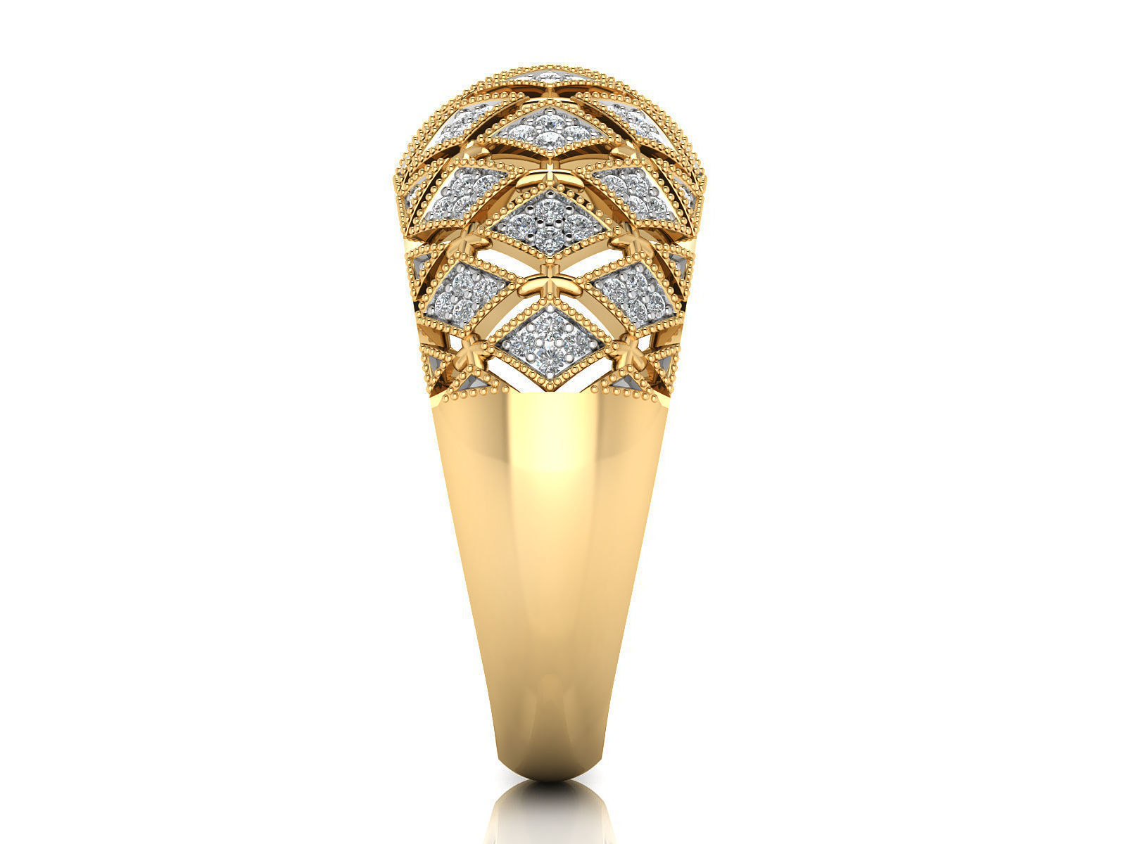 Women Ring  Render 3dm STL OBJ FBX Details 3D print model_10