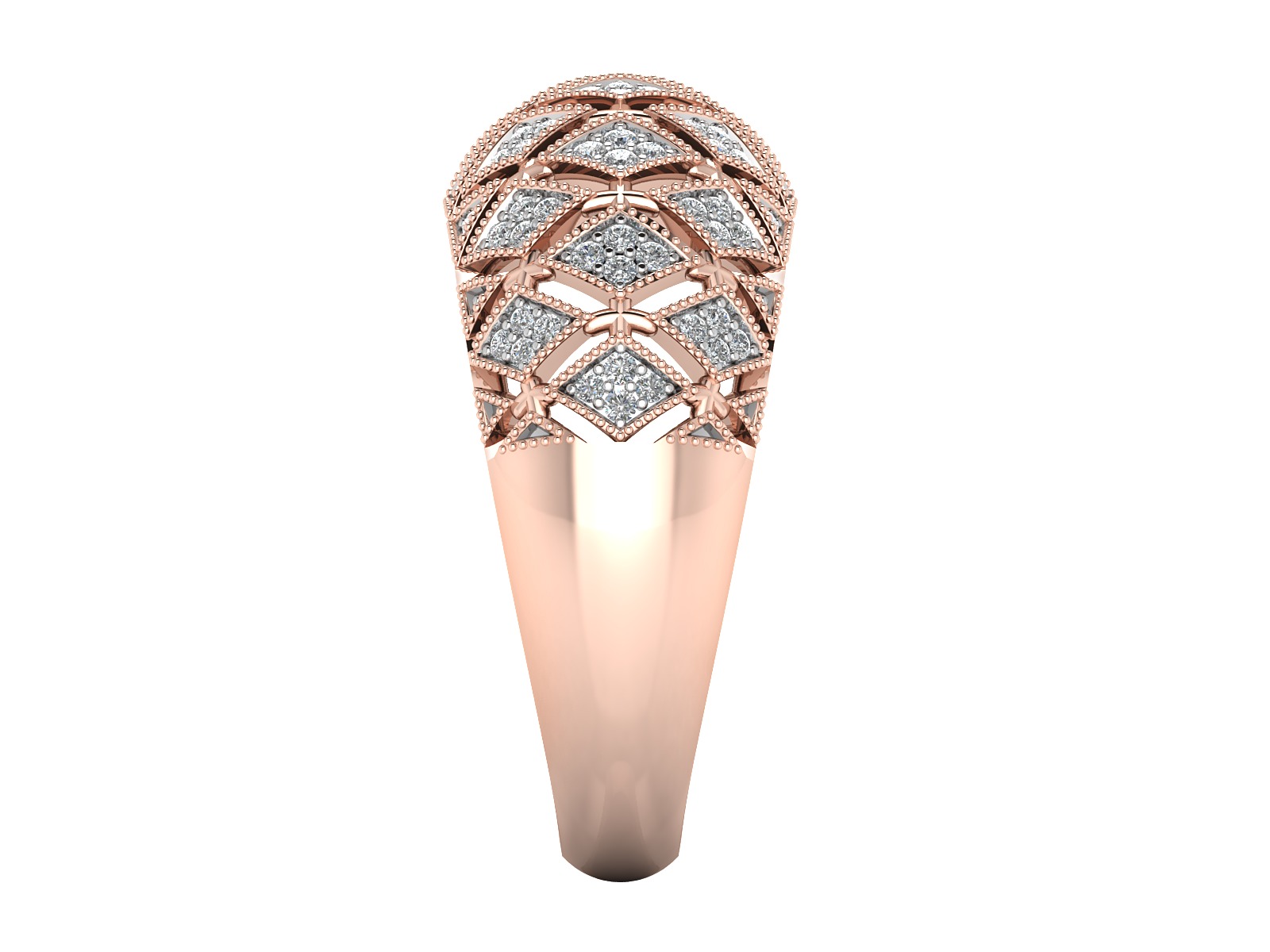 Women Ring  Render 3dm STL OBJ FBX Details 3D print model_9