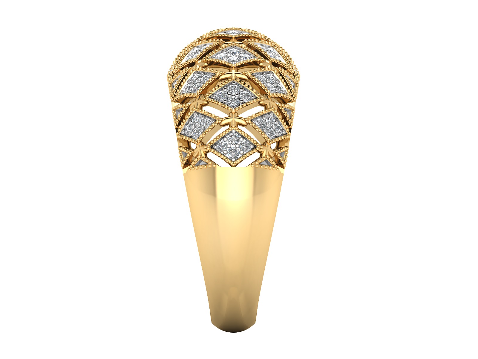Women Ring  Render 3dm STL OBJ FBX Details 3D print model_11