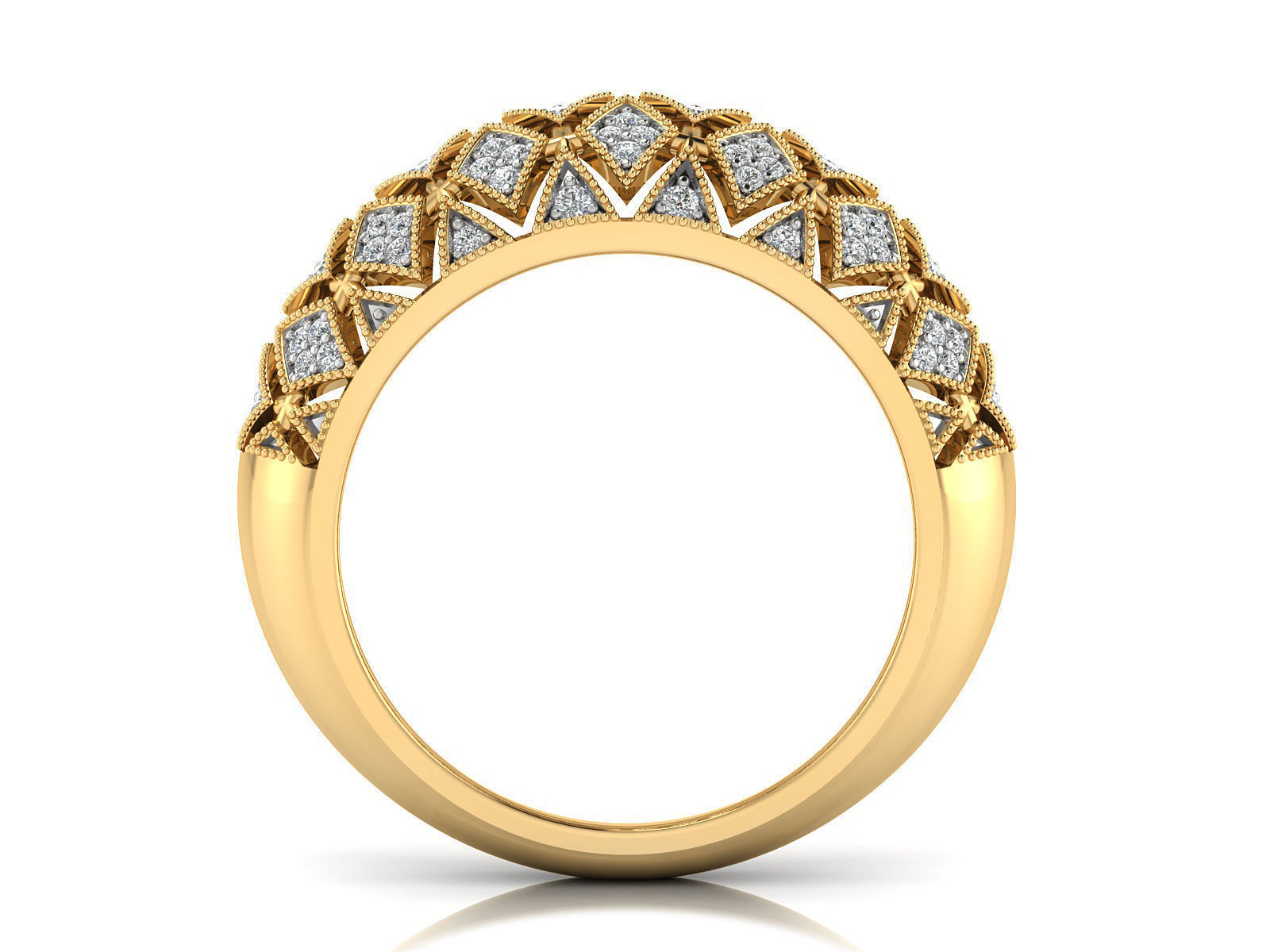 Women Ring  Render 3dm STL OBJ FBX Details 3D print model_6