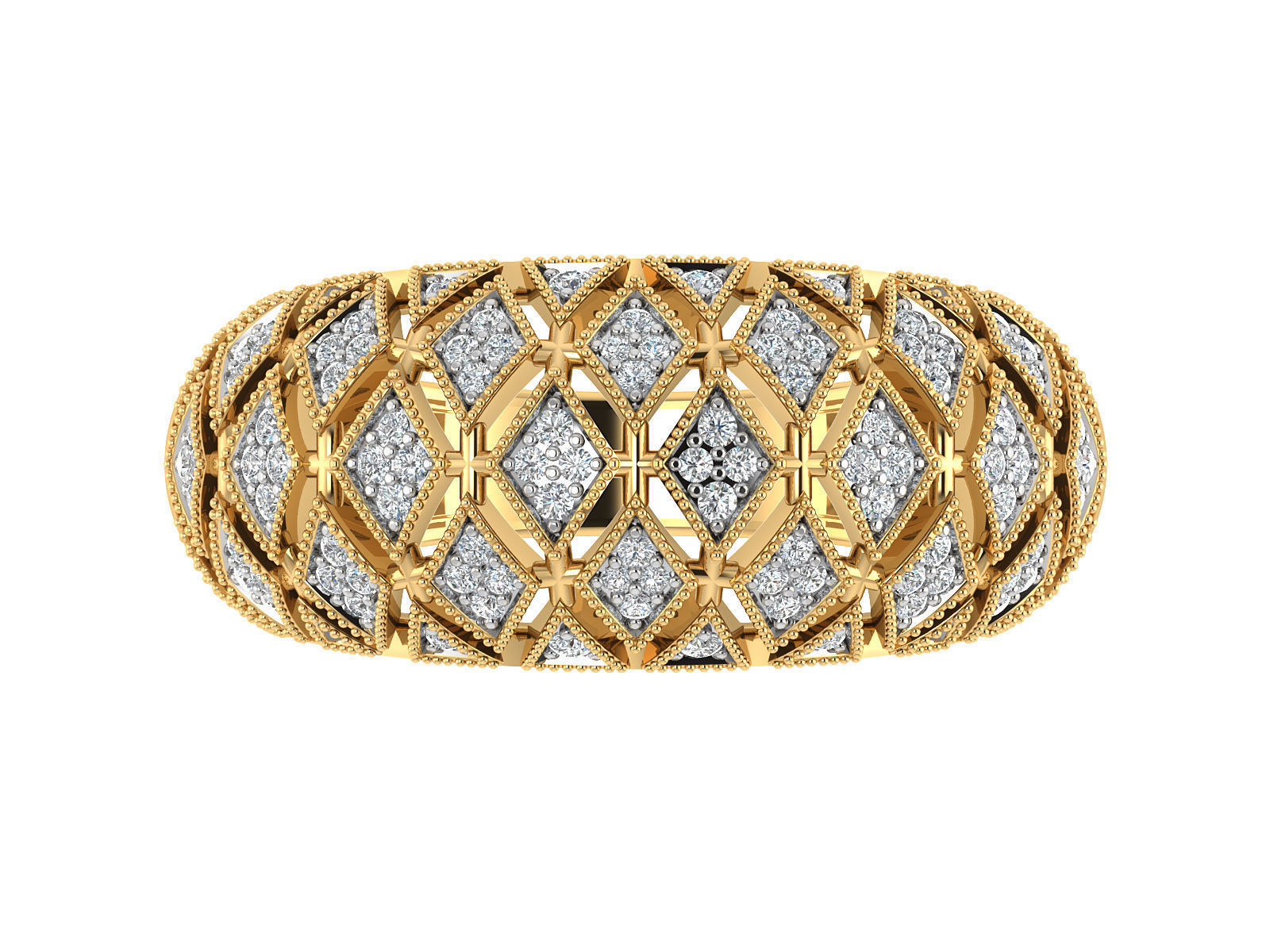 Women Ring  Render 3dm STL OBJ FBX Details 3D print model_14