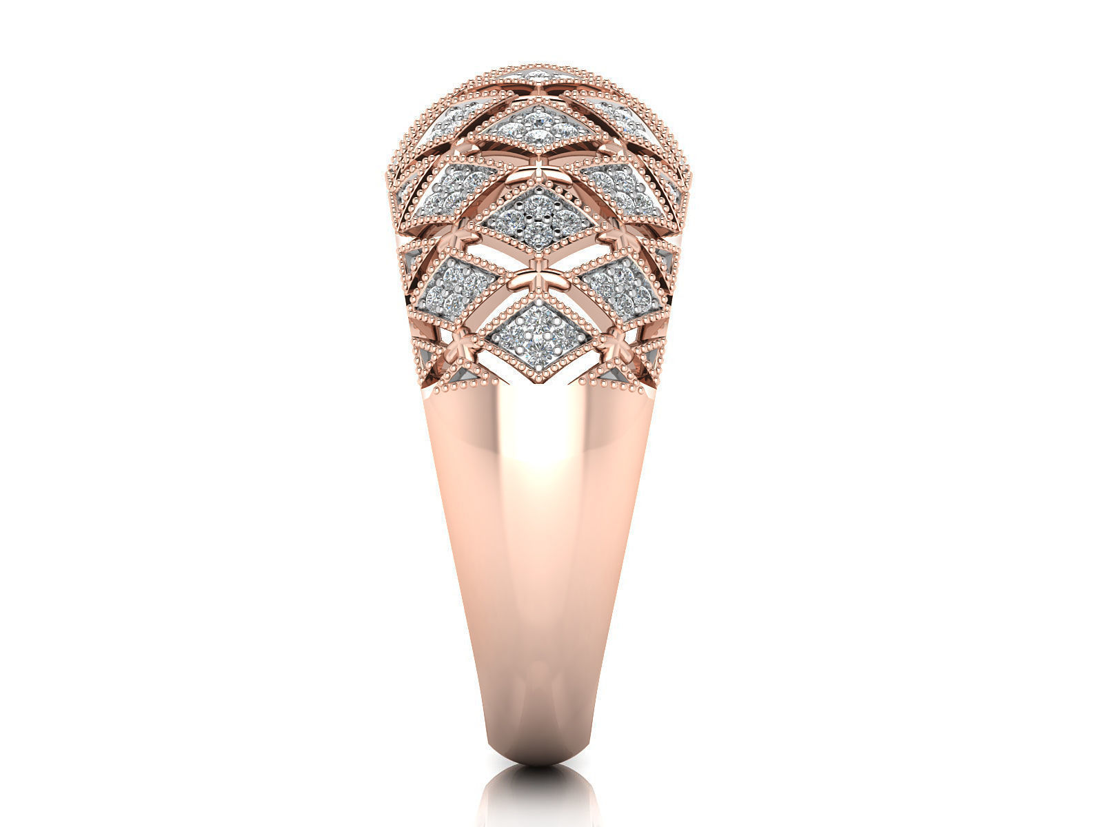 Women Ring  Render 3dm STL OBJ FBX Details 3D print model_8