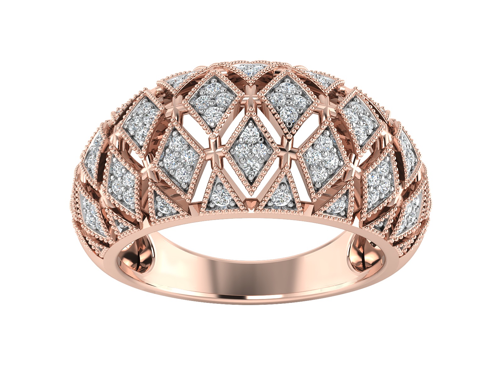 Women Ring  Render 3dm STL OBJ FBX Details 3D print model_2