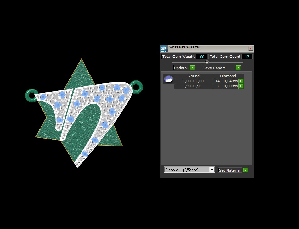 Hebrew chai Pendant 3D print model_4