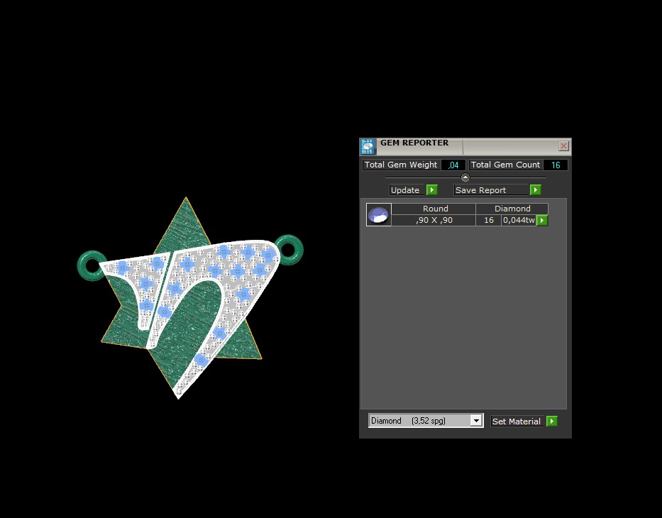 Hebrew chai Pendant 3D print model_5