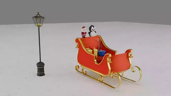 Christmas Santa Sleigh