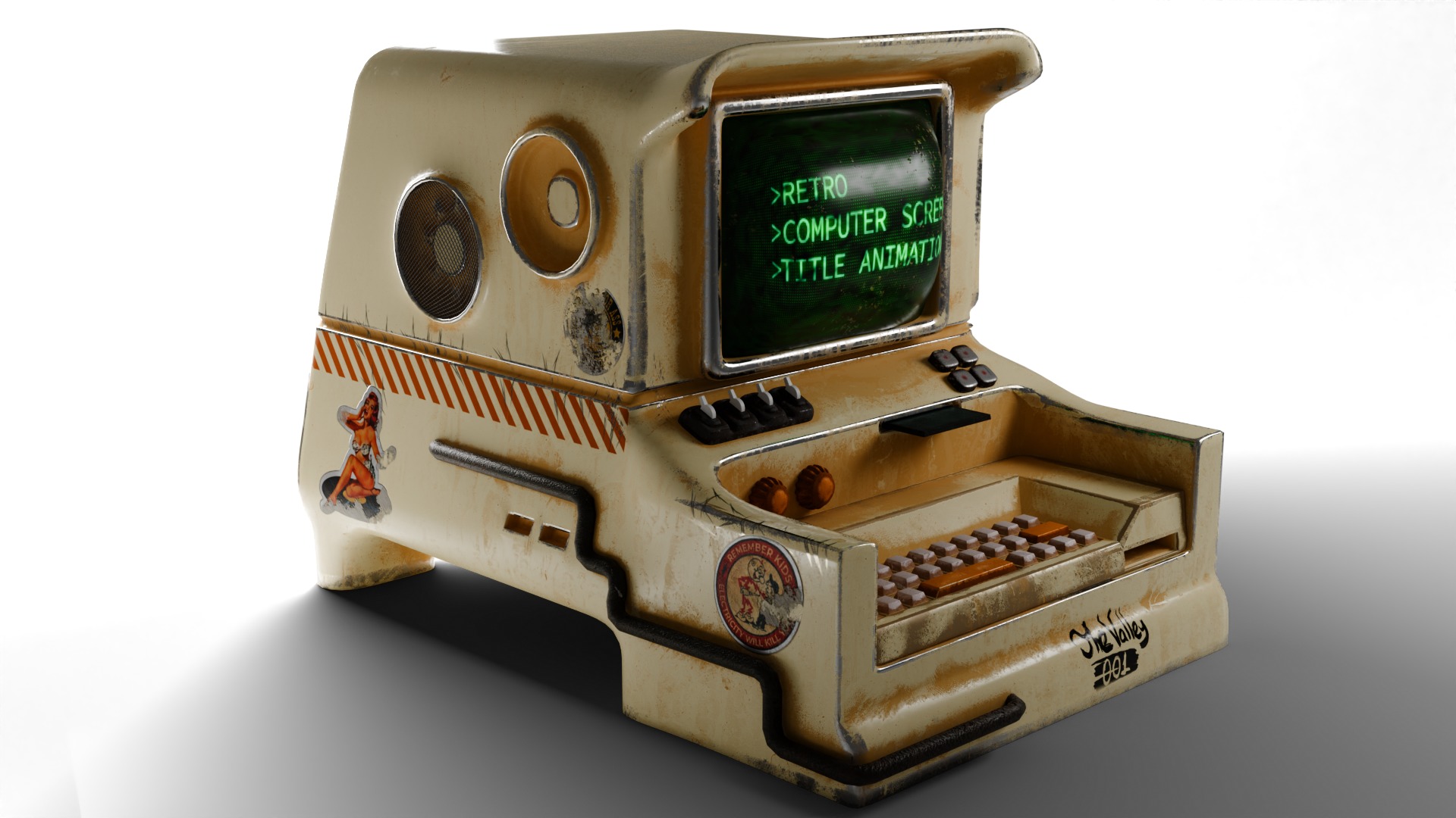 TheValley - Retro Computer 3D model_2