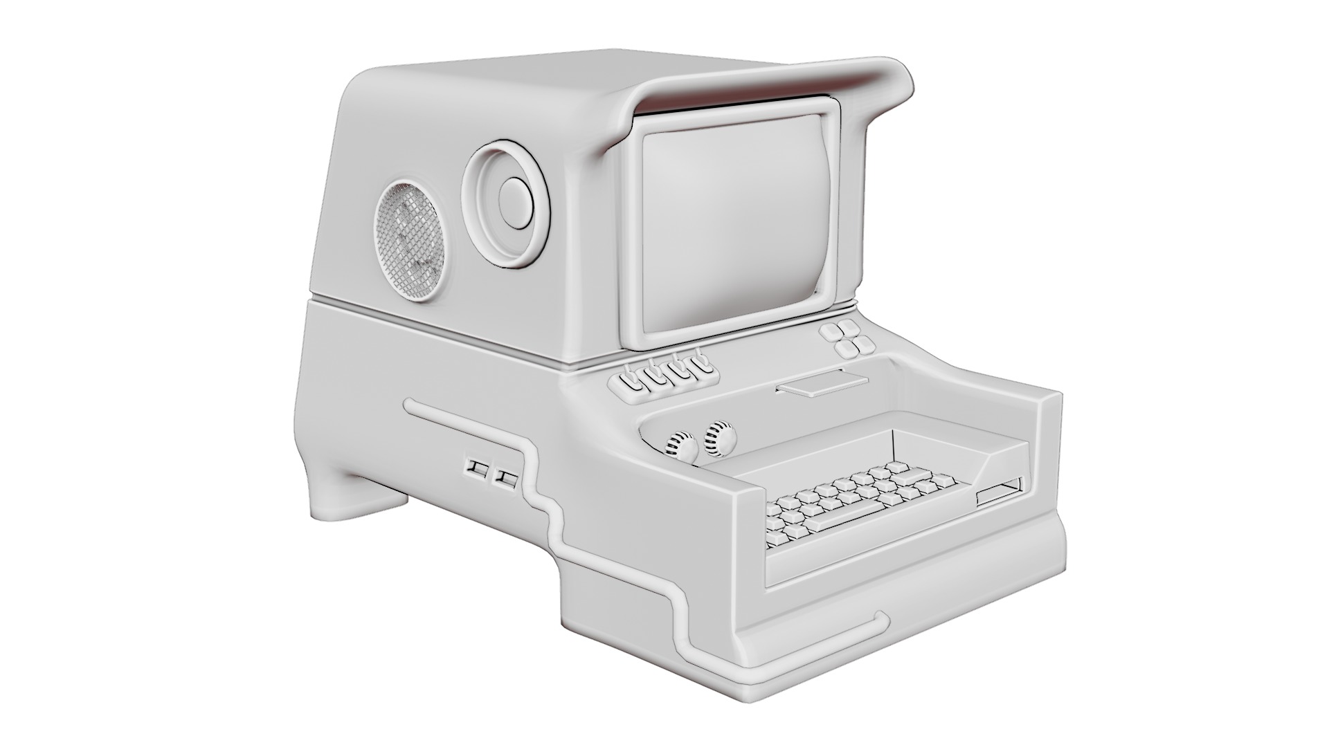 TheValley - Retro Computer 3D model_7