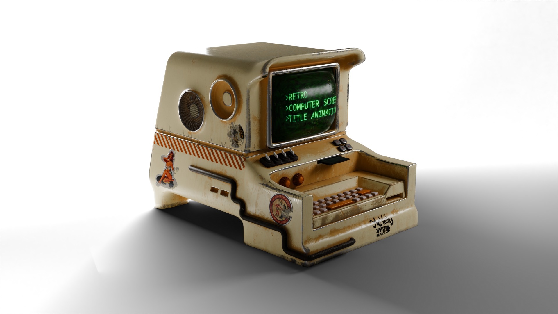 TheValley - Retro Computer 3D model_3