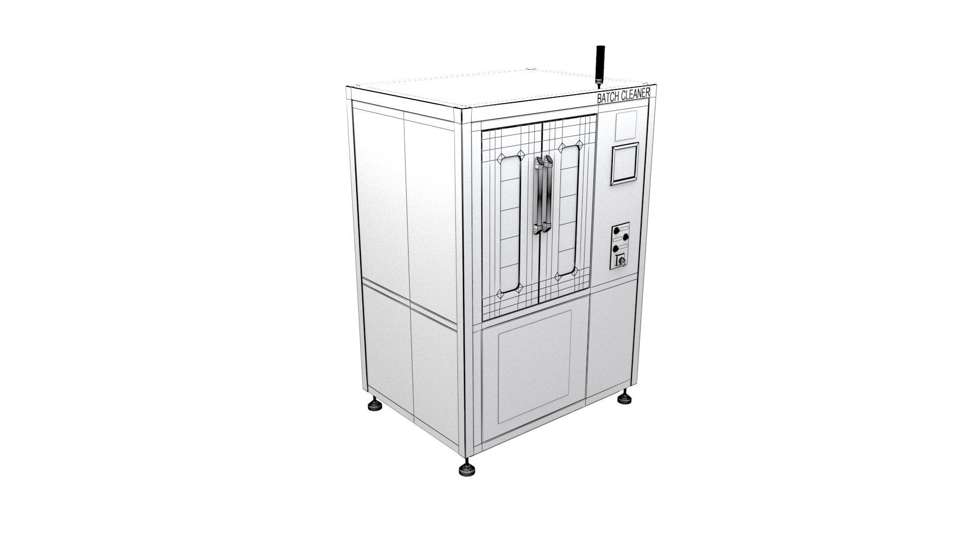 Industrial PCB Batch Cleaner Machine - Printed Circuit Boards  3D model_9