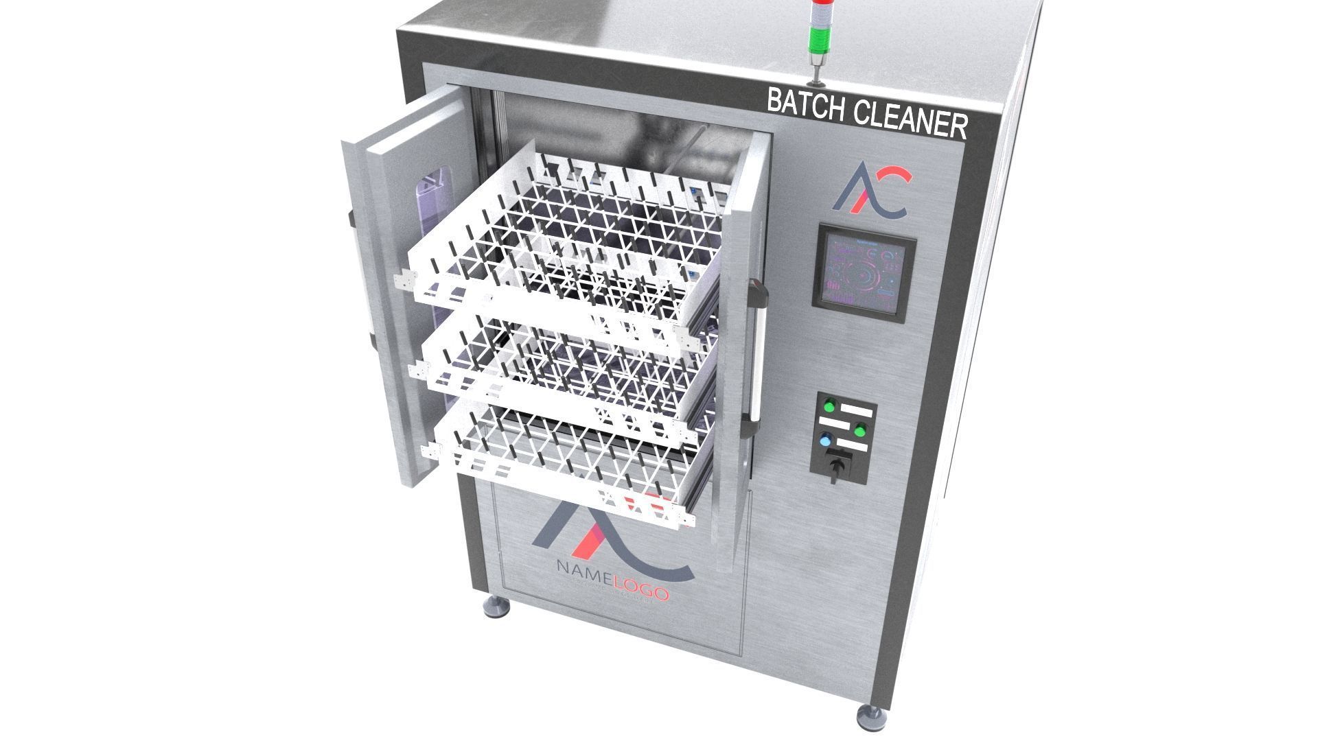 Industrial PCB Batch Cleaner Machine - Printed Circuit Boards  3D model_3
