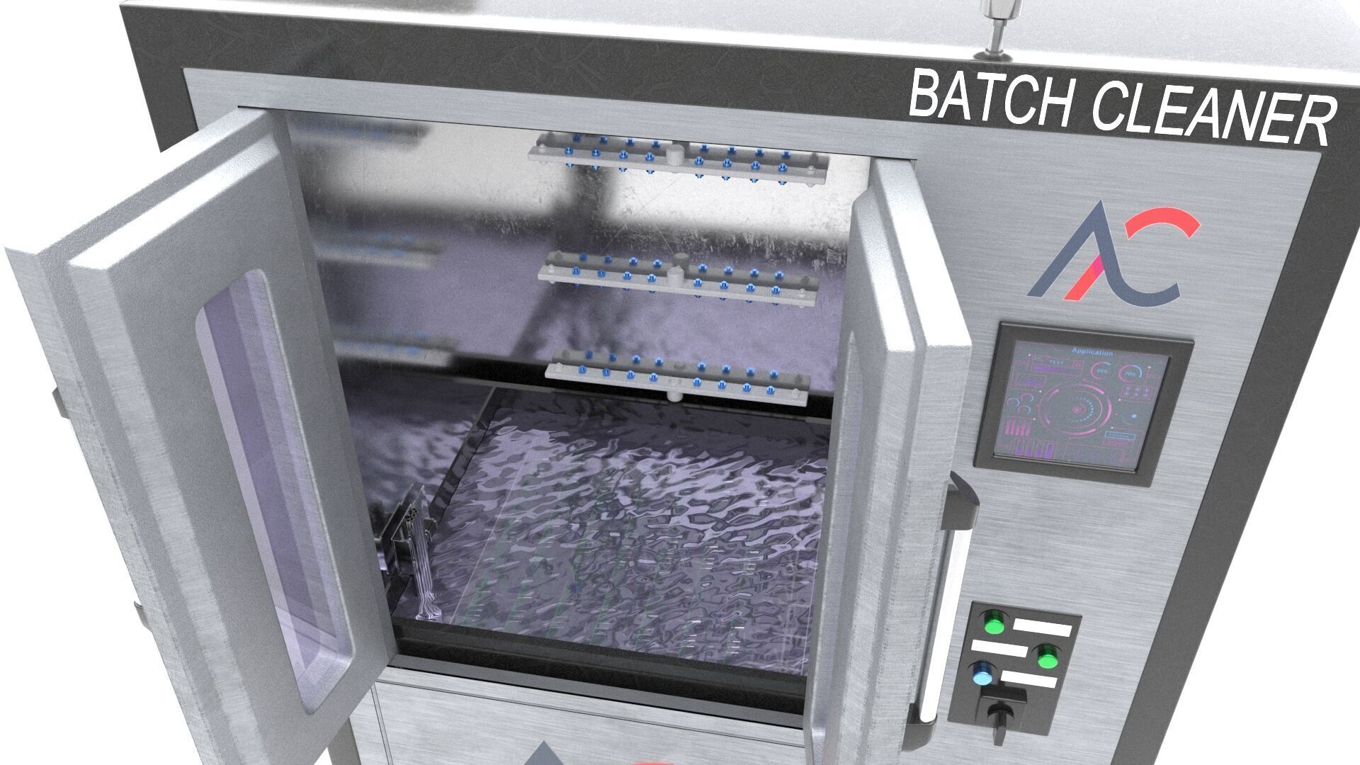 Industrial PCB Batch Cleaner Machine - Printed Circuit Boards  3D model_2