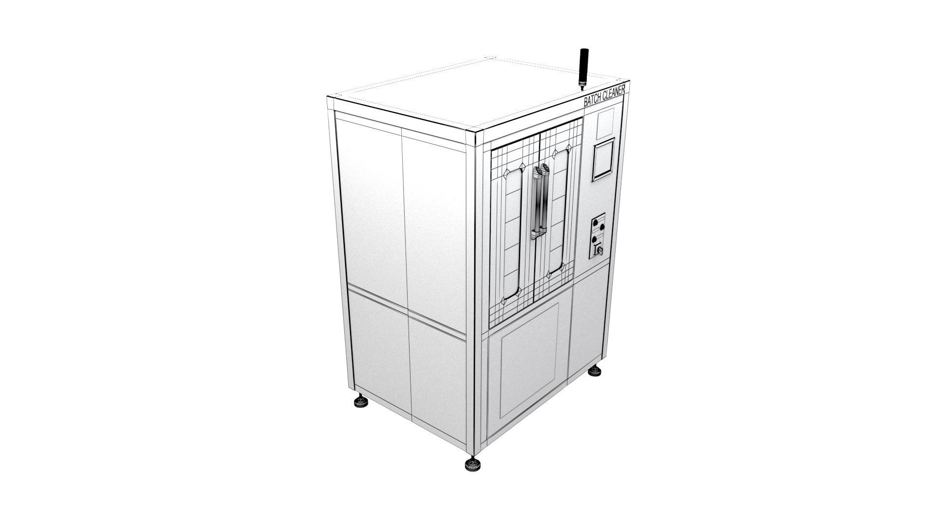 Industrial PCB Batch Cleaner Machine - Printed Circuit Boards  3D model_11