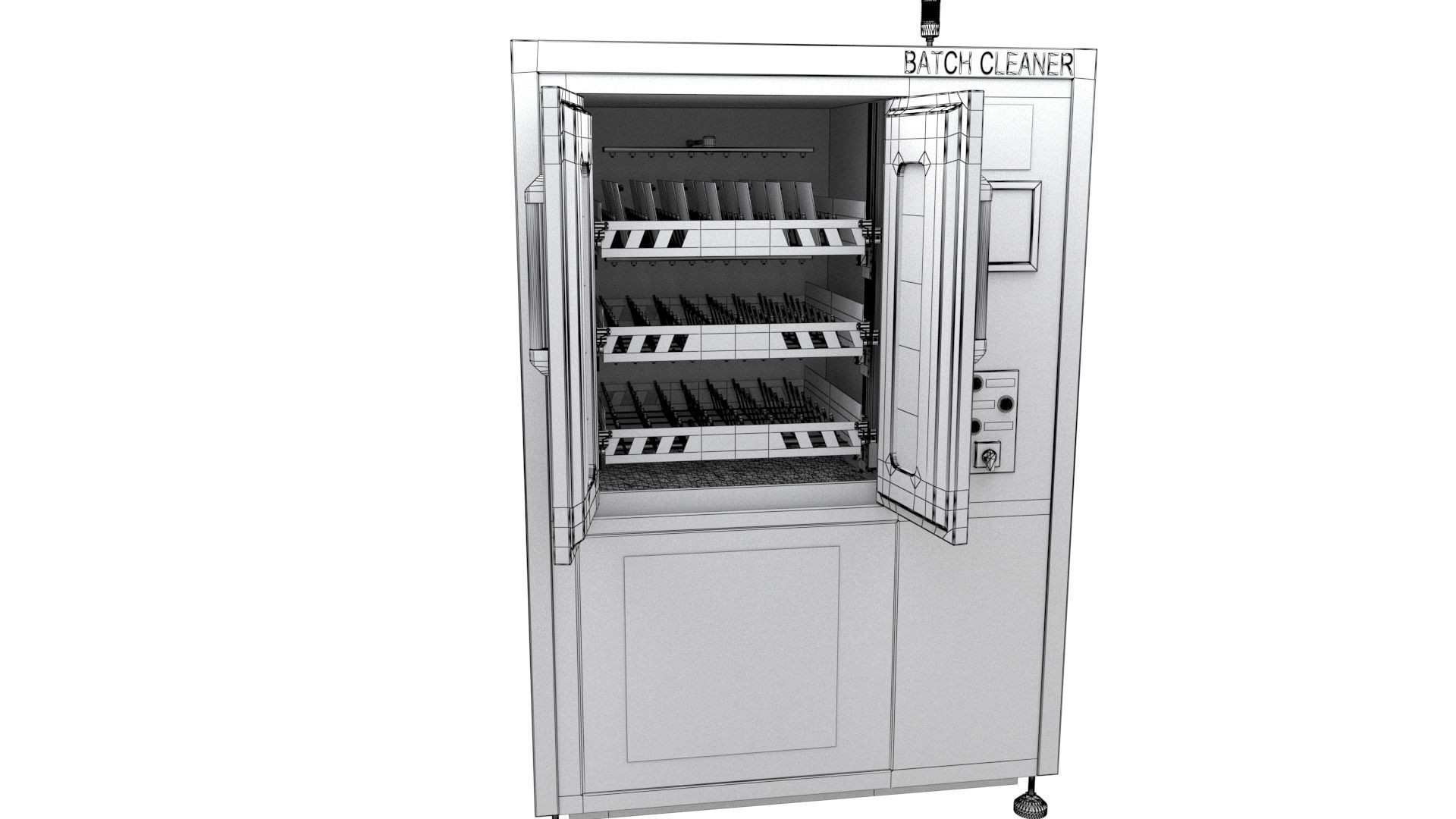 Industrial PCB Batch Cleaner Machine - Printed Circuit Boards  3D model_18