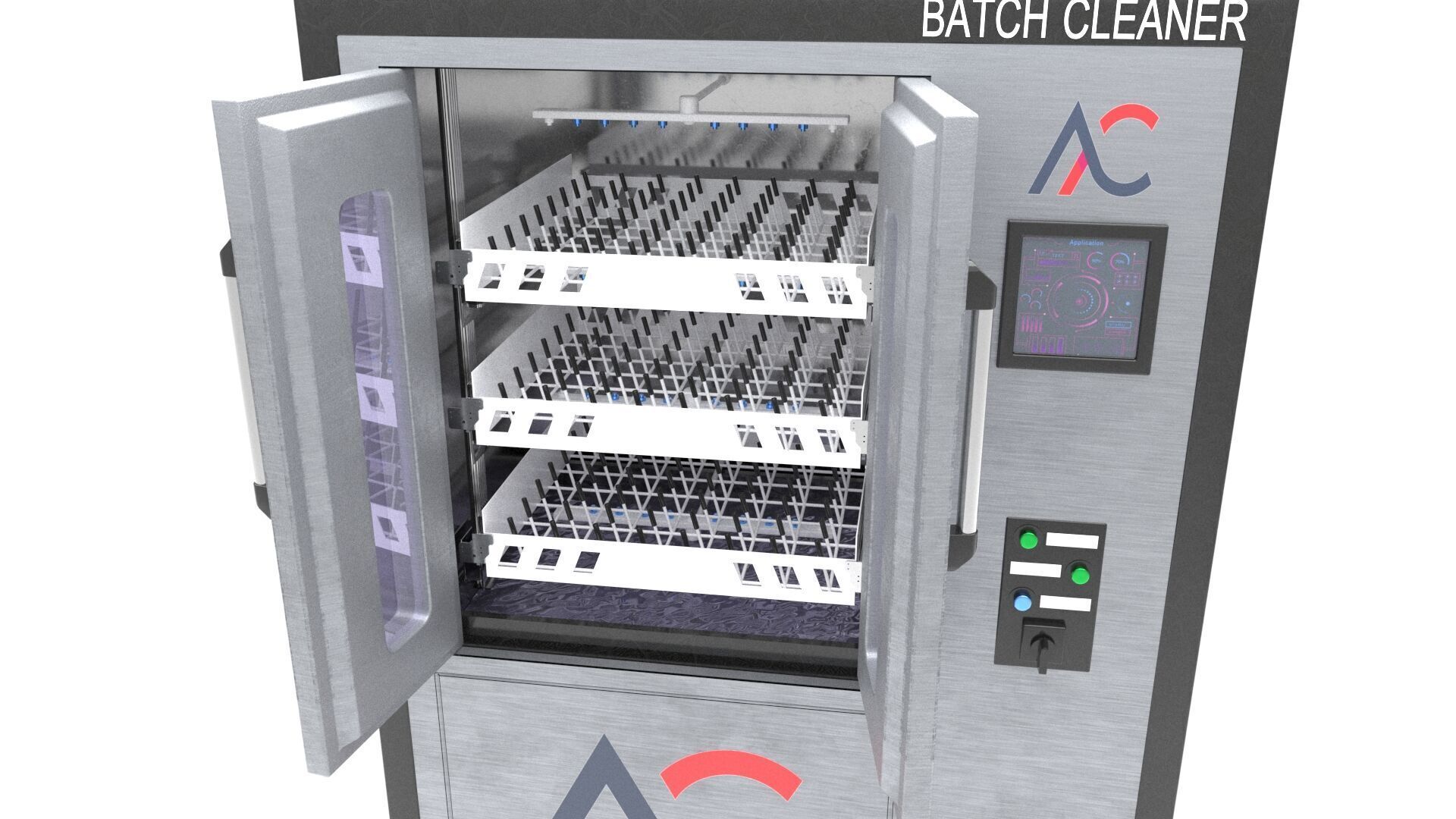 Industrial PCB Batch Cleaner Machine - Printed Circuit Boards  3D model_7