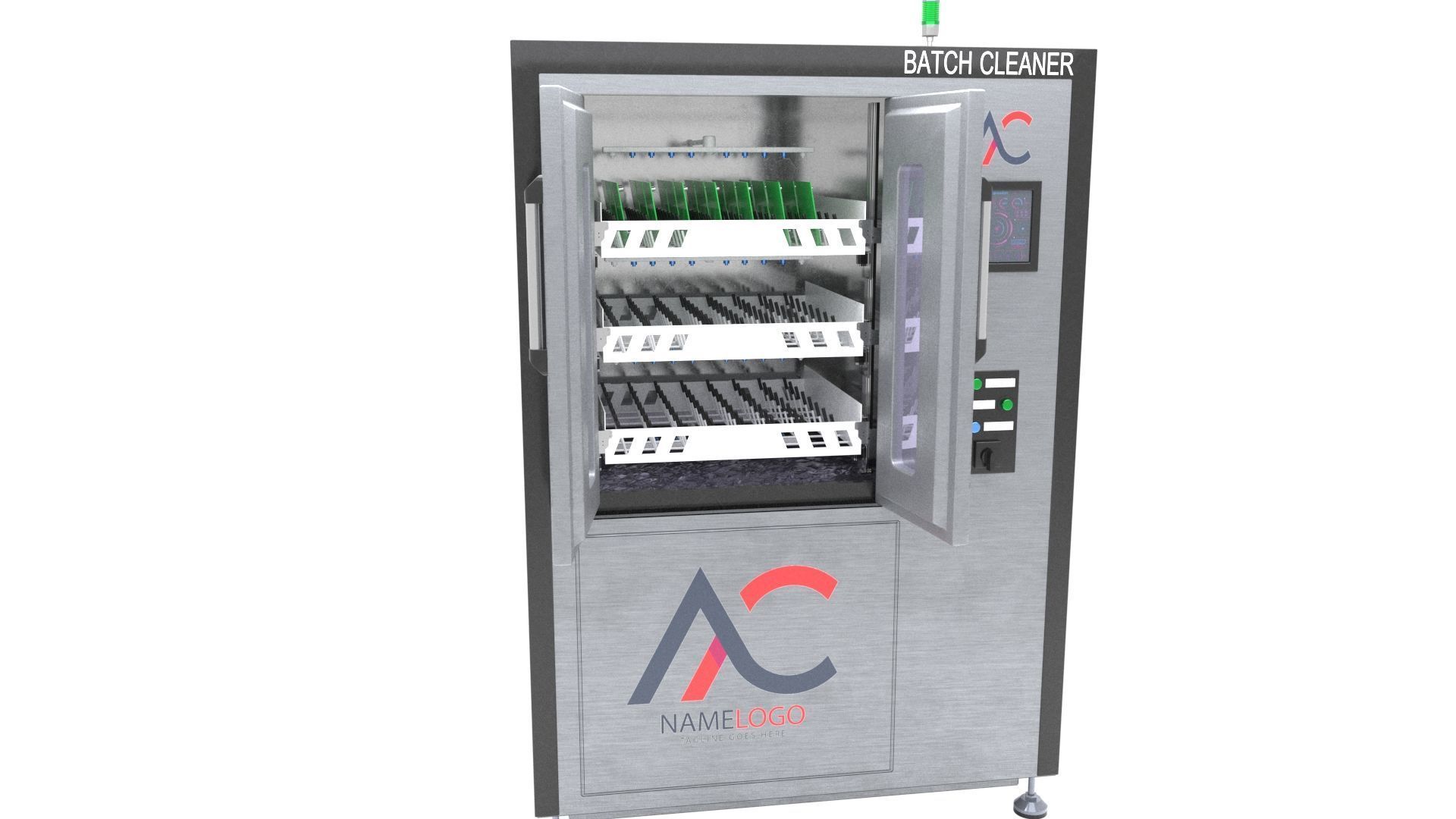 Industrial PCB Batch Cleaner Machine - Printed Circuit Boards  3D model_6