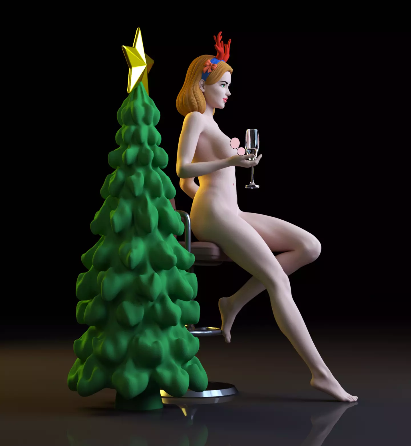 Merry Christmas - Happy New Year 3D print model_0