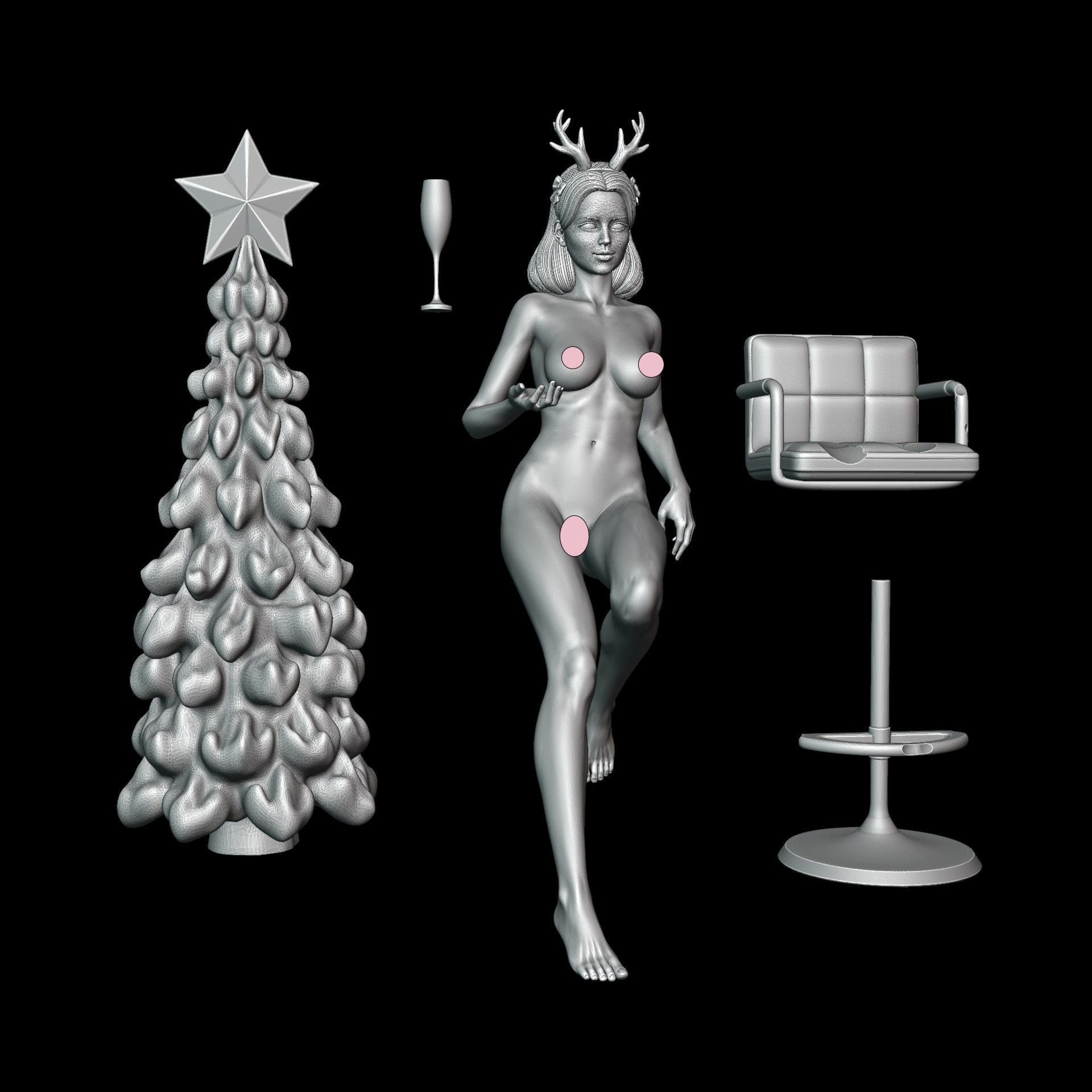 Merry Christmas - Happy New Year 3D print model_13