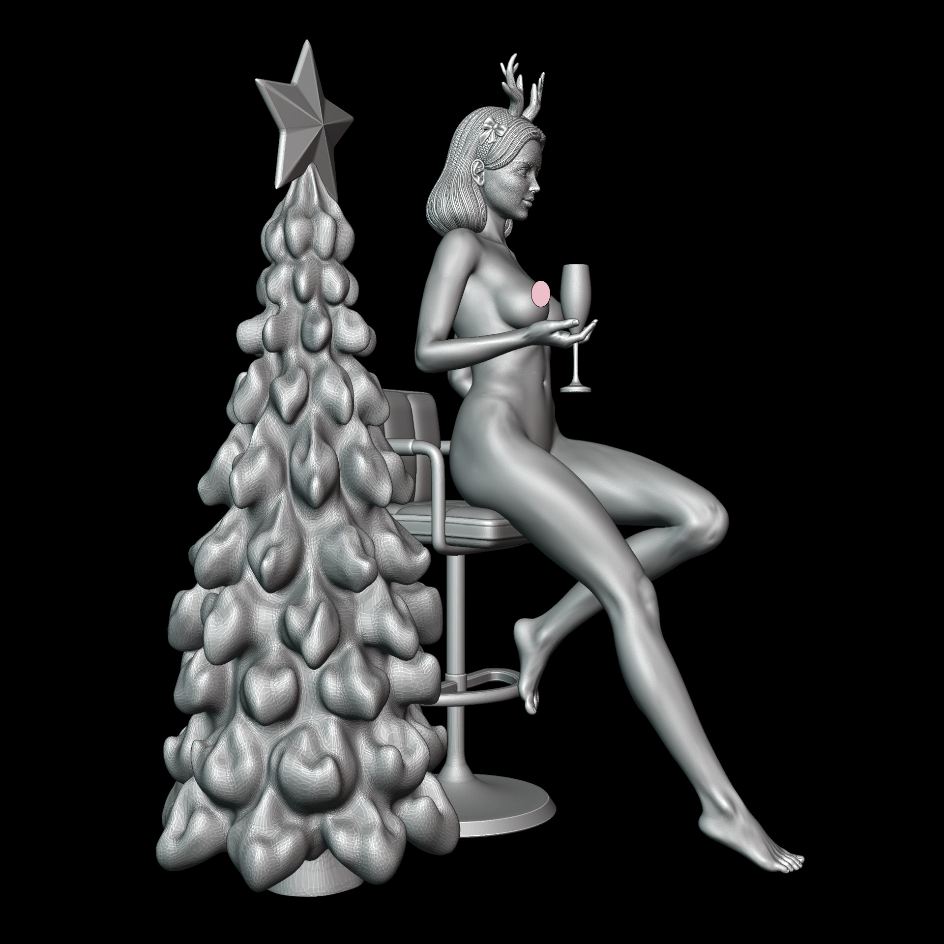 Merry Christmas - Happy New Year 3D print model_12