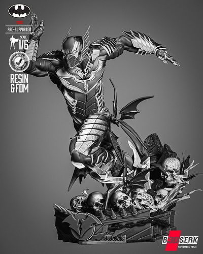 B3DSERK Red Death Sculpture 3D print model