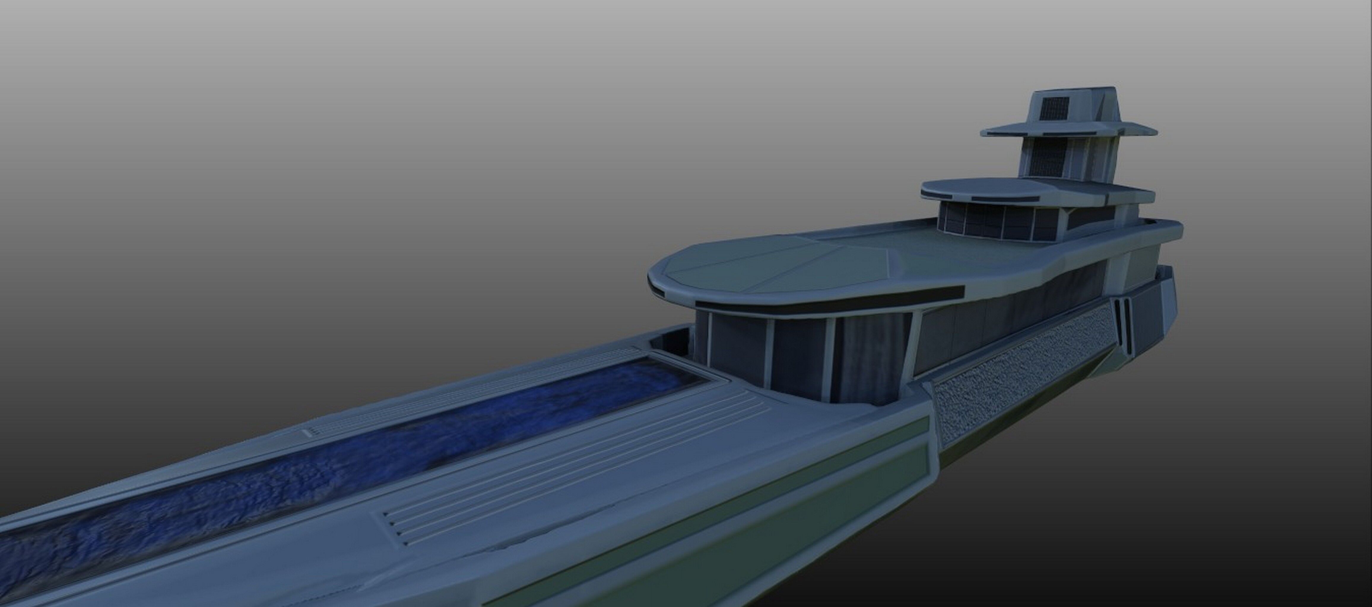 3D Yacht Model Low-poly 3D model_12
