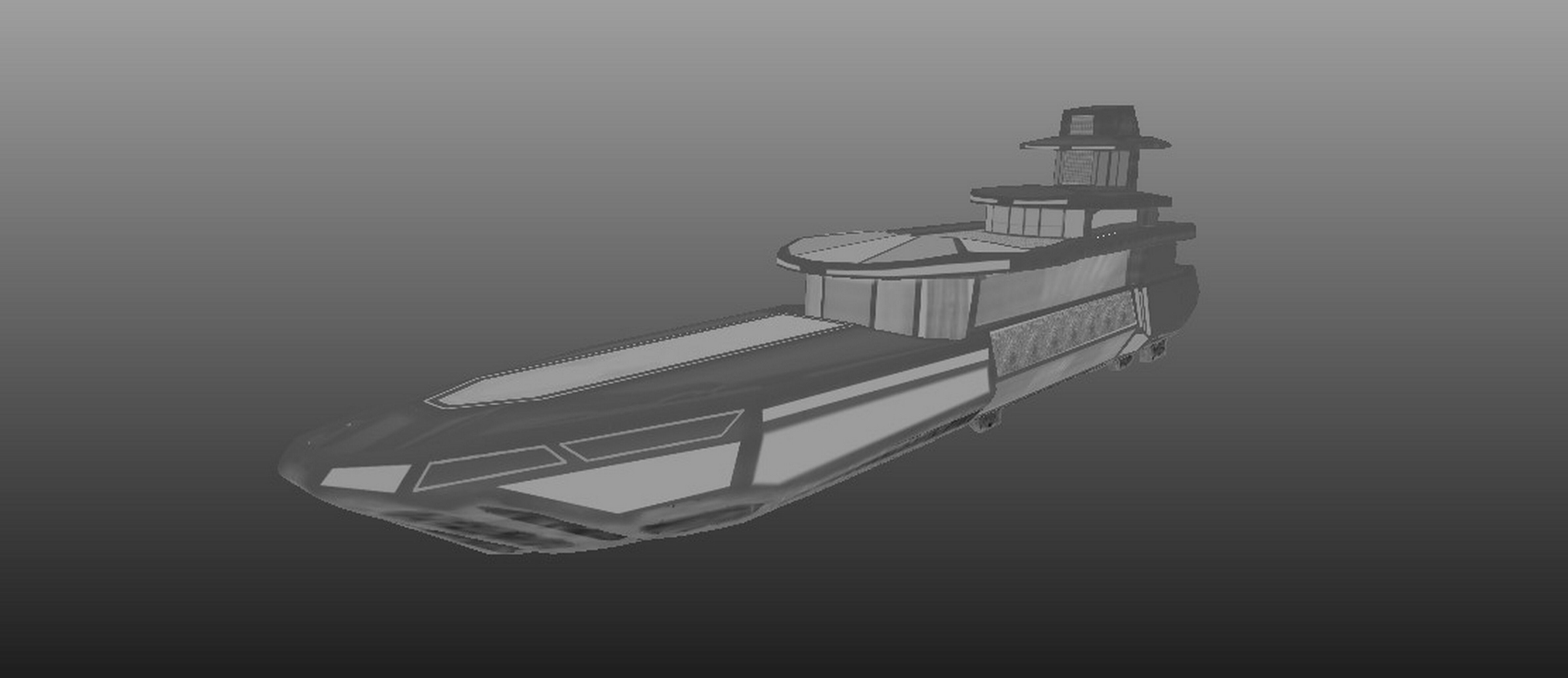 3D Yacht Model Low-poly 3D model_3