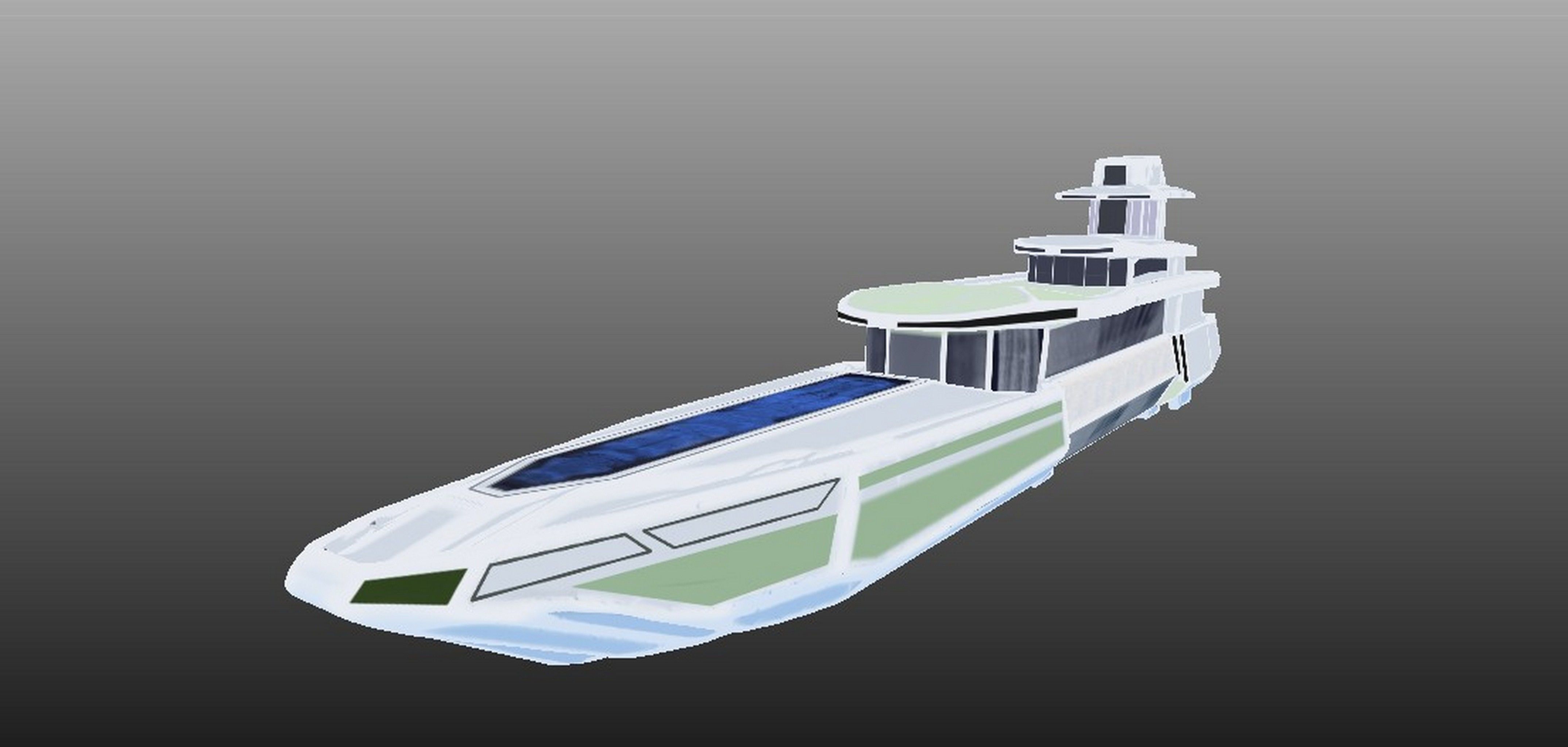 3D Yacht Model Low-poly 3D model_6