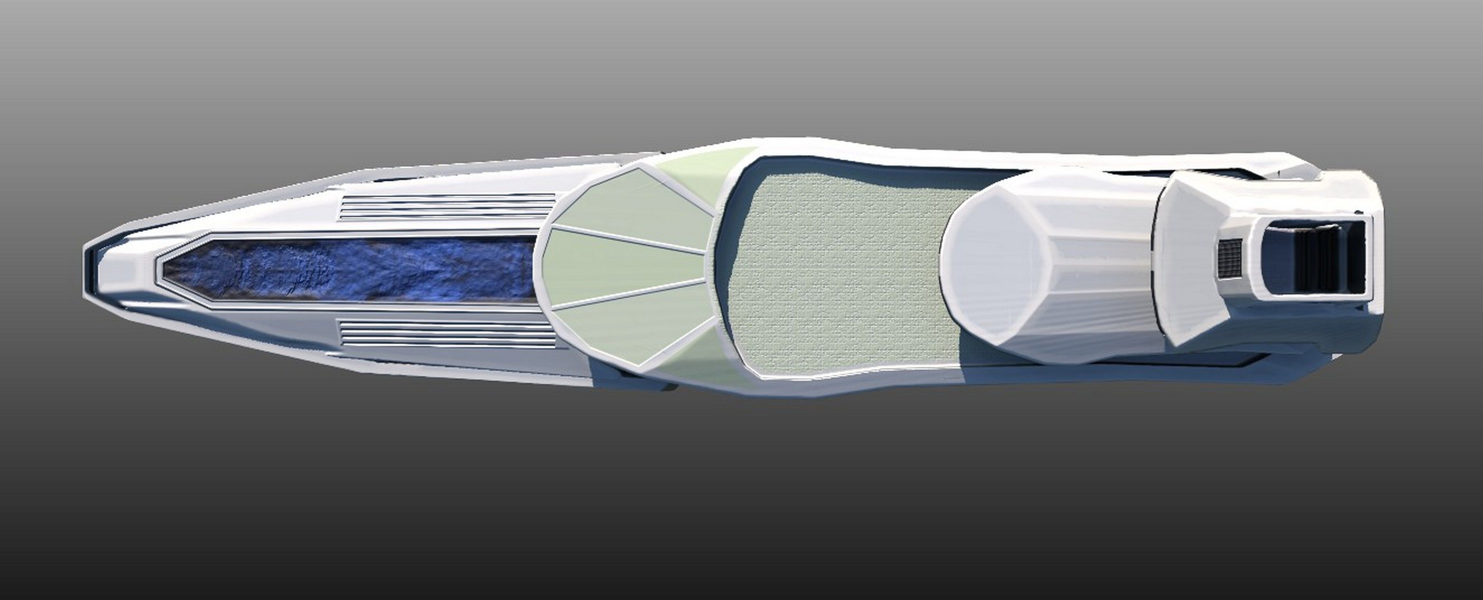 3D Yacht Model Low-poly 3D model_2