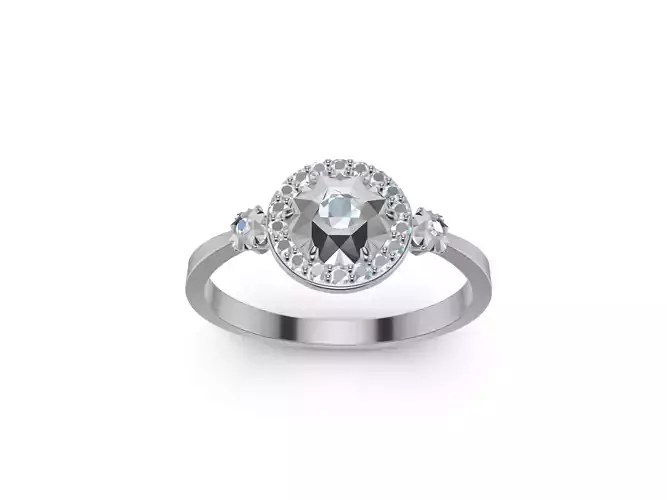 Engagement Ring Miracle plate Setting