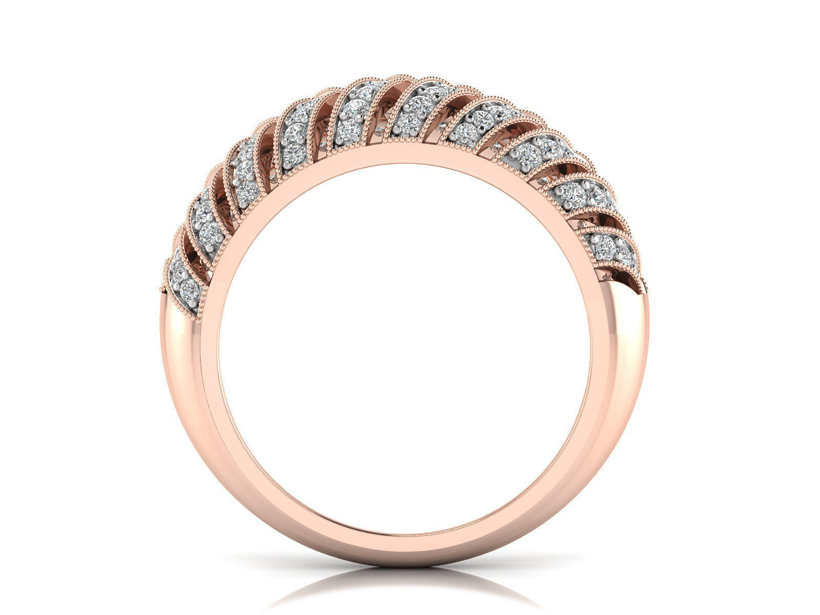 Women Ring  Render 3dm STL OBJ FBX Details 3D print model_4