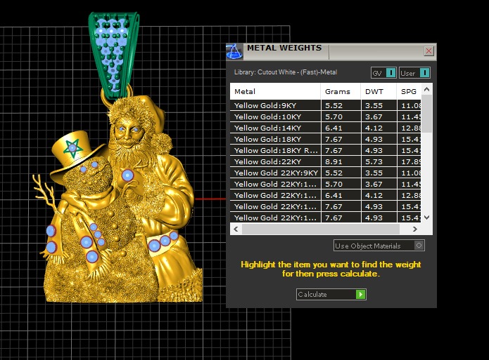 SANTA CLAUS AND SNOWMAN PENDANT 3D PRINTABLE MODEL 3D print model_2