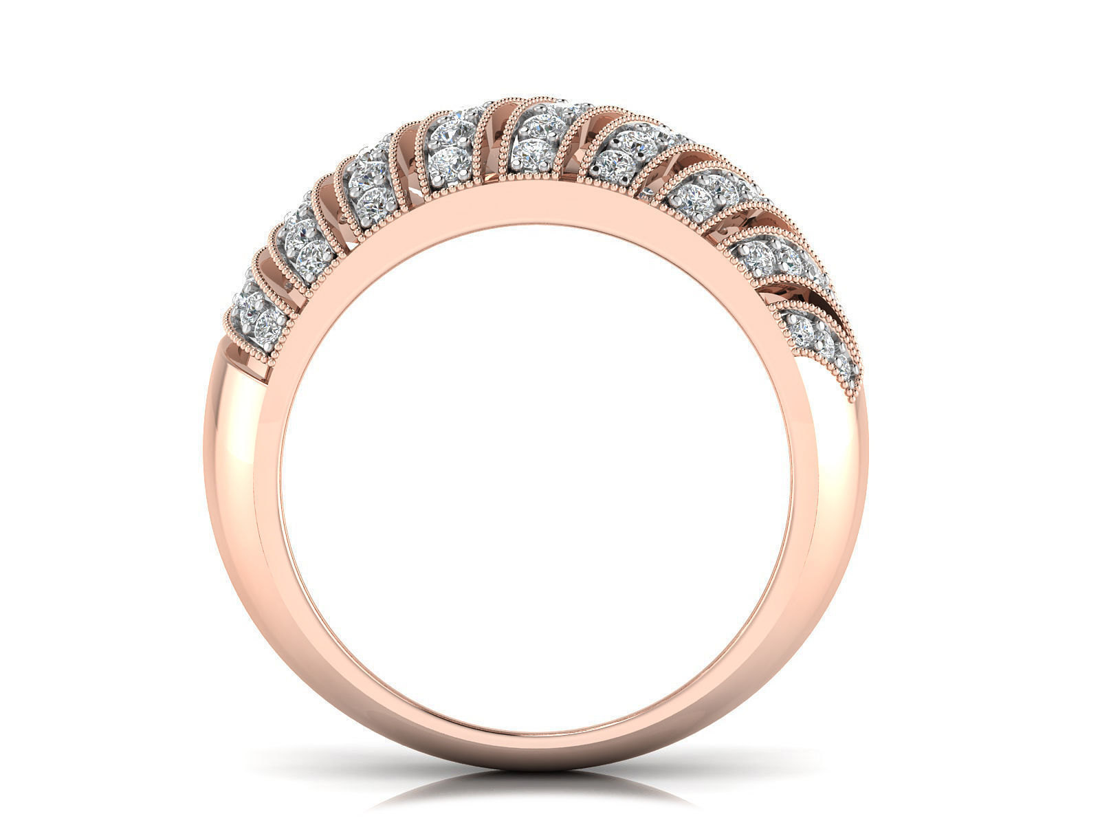 Women Ring  Render 3dm STL OBJ FBX Details 3D print model_4