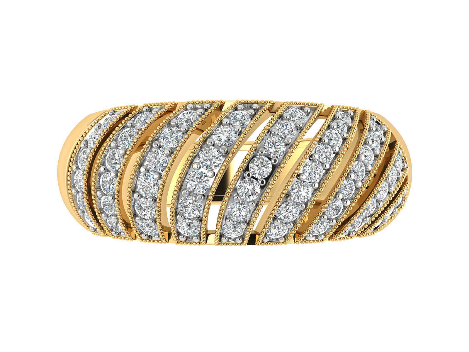 Women Ring  Render 3dm STL OBJ FBX Details 3D print model_14