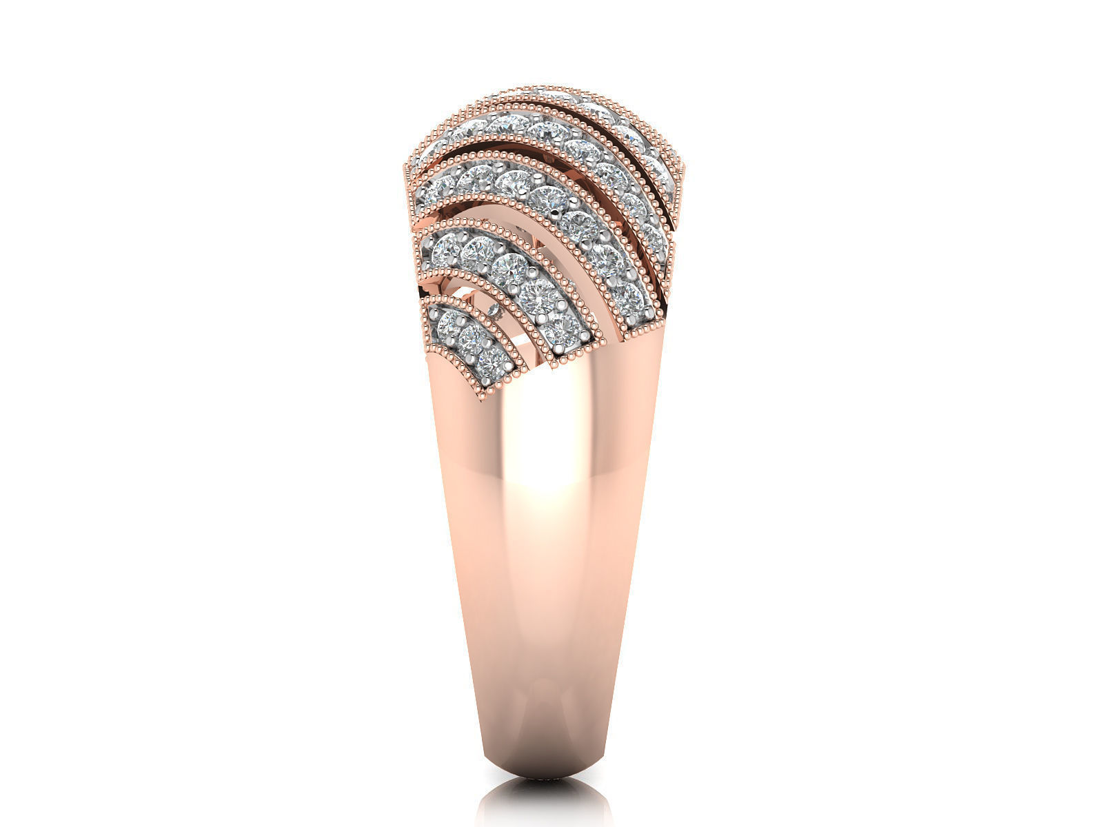 Women Ring  Render 3dm STL OBJ FBX Details 3D print model_8