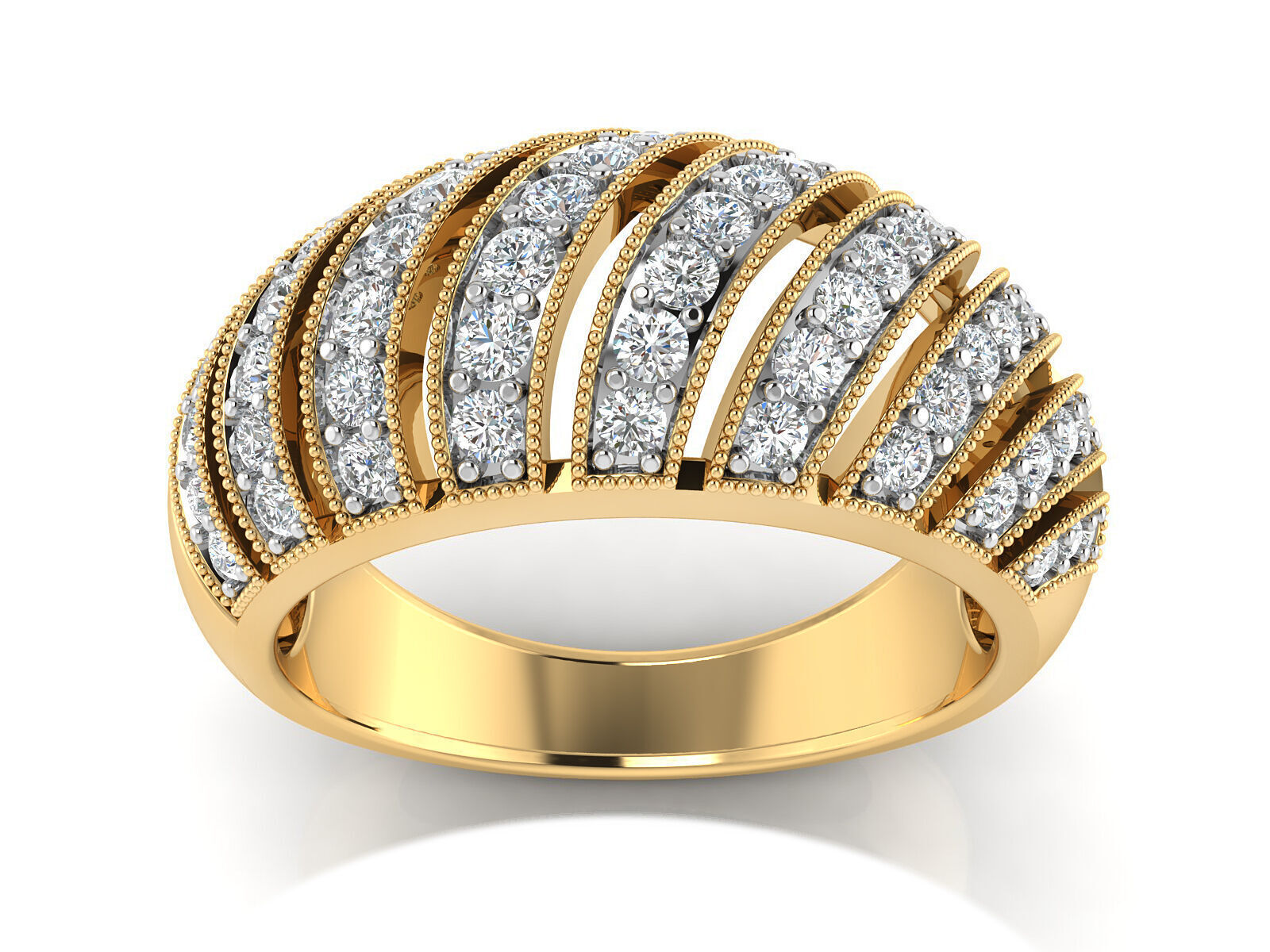 Women Ring  Render 3dm STL OBJ FBX Details 3D print model_1