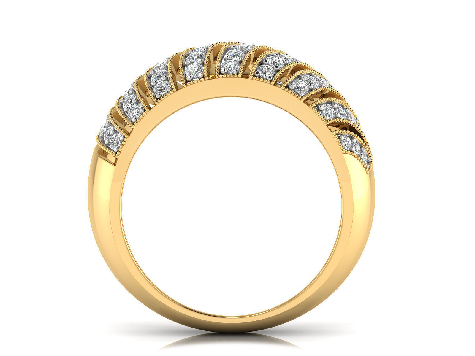 Women Ring  Render 3dm STL OBJ FBX Details 3D print model_6