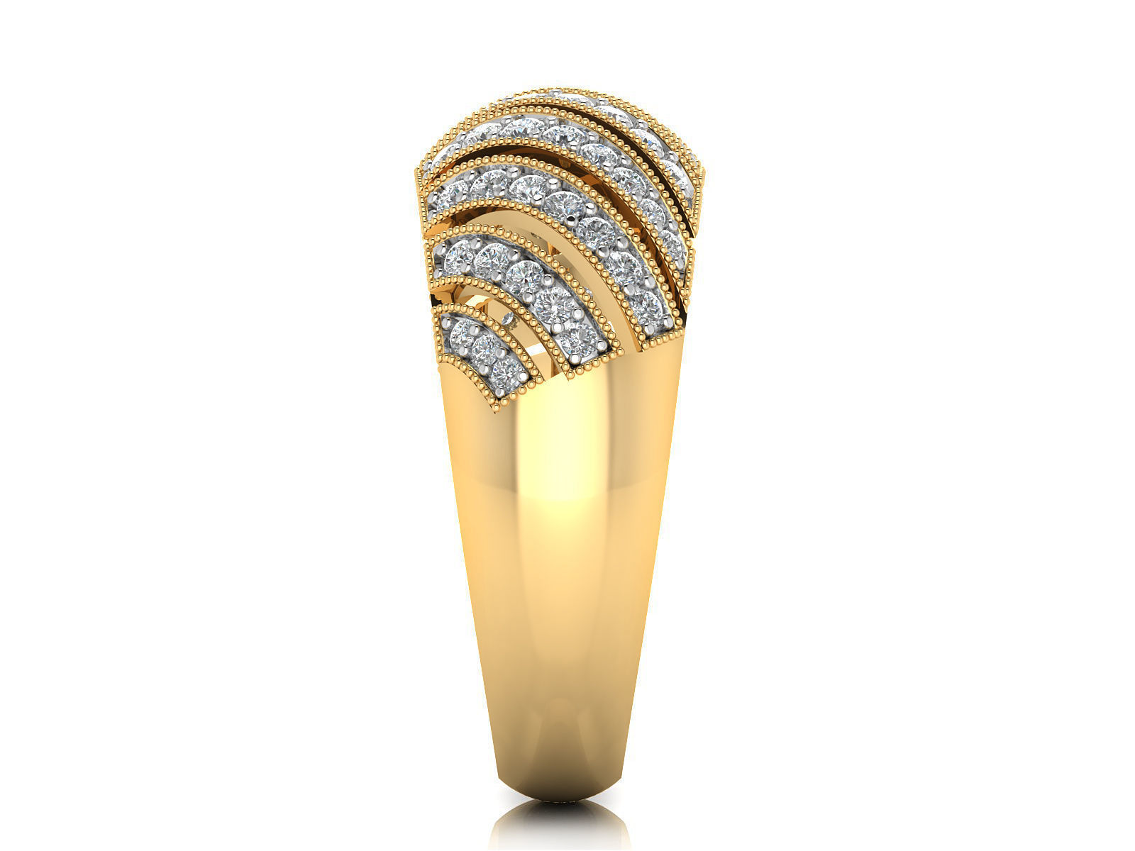 Women Ring  Render 3dm STL OBJ FBX Details 3D print model_10