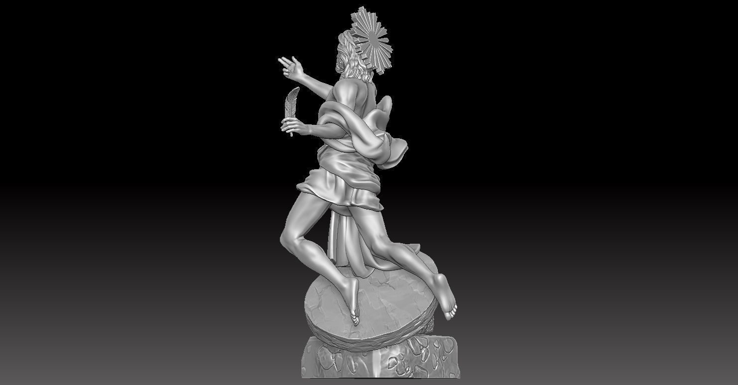 Model of the Flying Jesus Christ Statue 3D print model_15