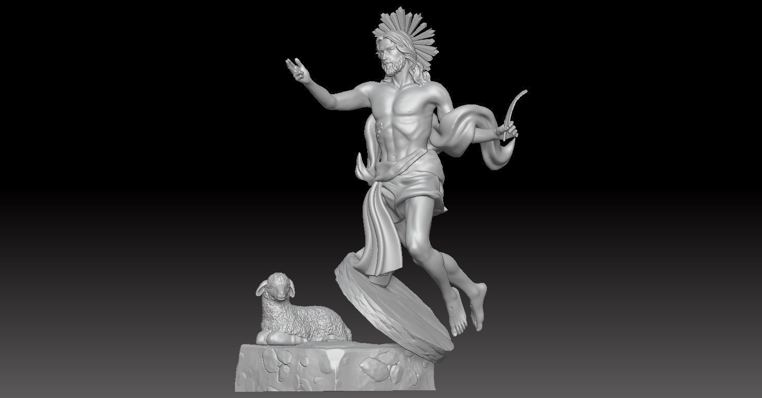 Model of the Flying Jesus Christ Statue 3D print model_8