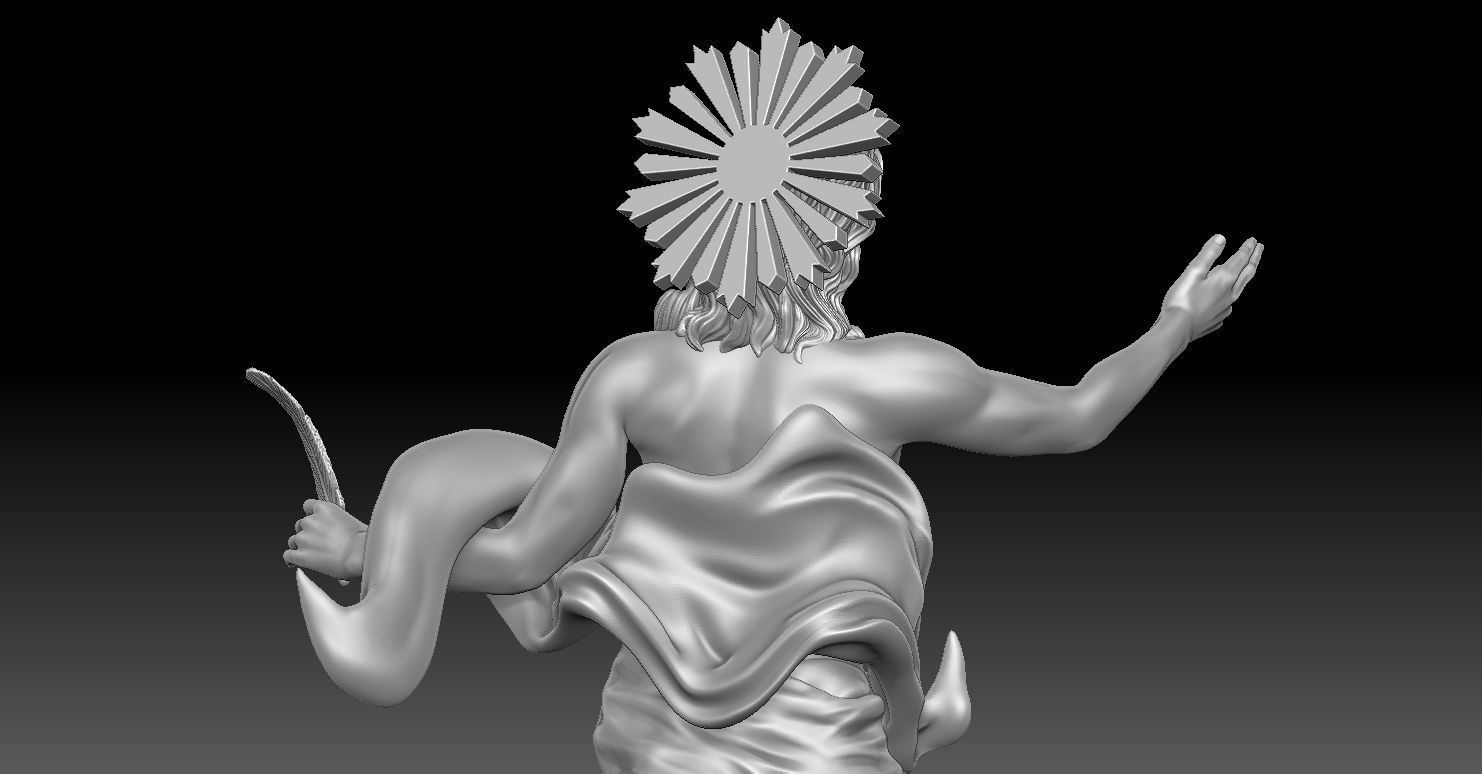 Model of the Flying Jesus Christ Statue 3D print model_16