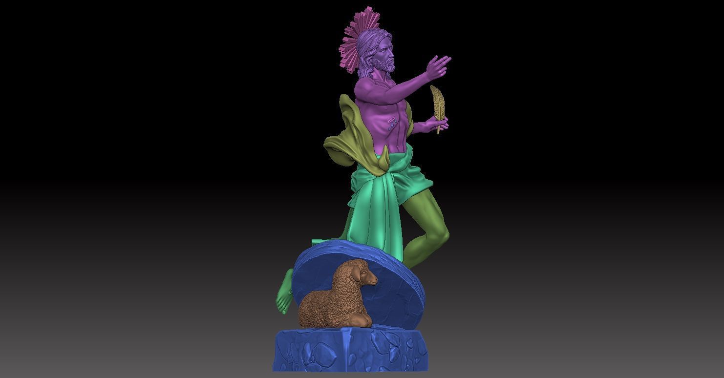 Model of the Flying Jesus Christ Statue 3D print model_18