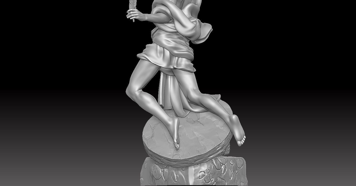 Model of the Flying Jesus Christ Statue 3D print model_11