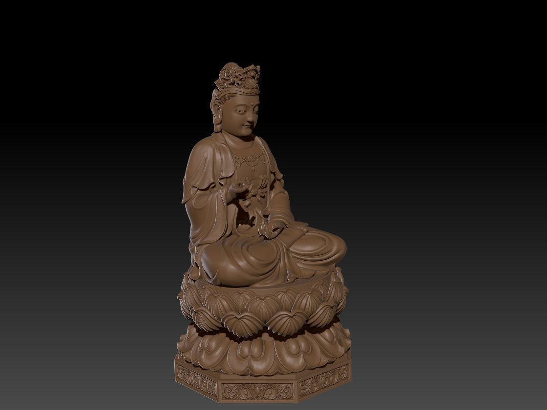 3D Models Buddha Statue  3D print model_4
