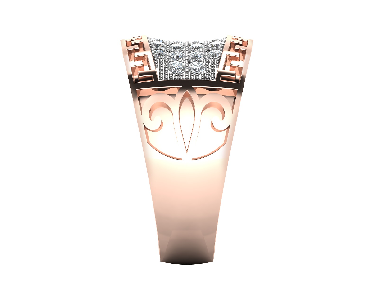 Women Ring  Render 3dm STL OBJ FBX Details 3D print model_9