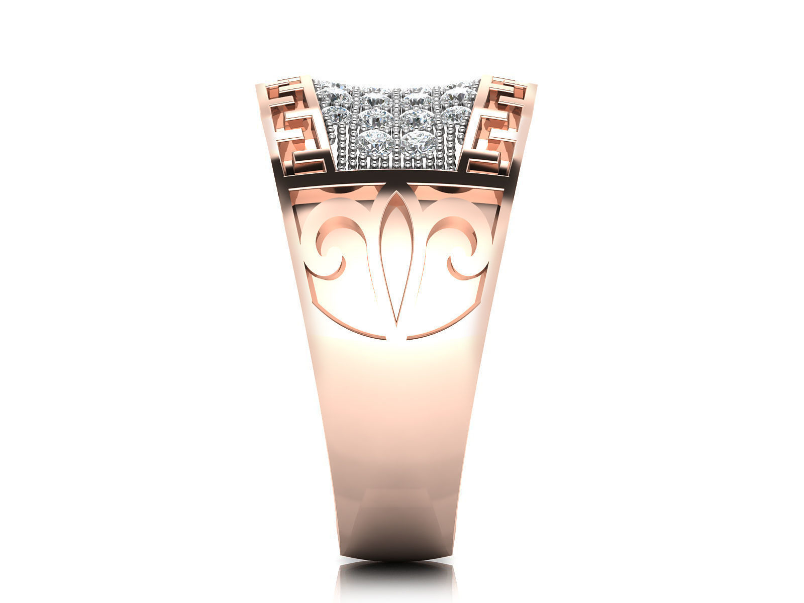 Women Ring  Render 3dm STL OBJ FBX Details 3D print model_8