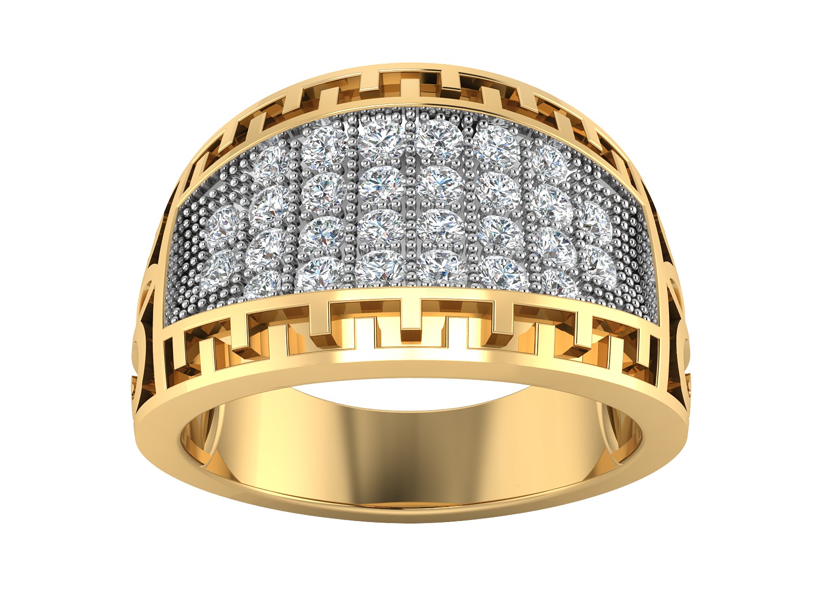 Women Ring  Render 3dm STL OBJ FBX Details 3D print model_3